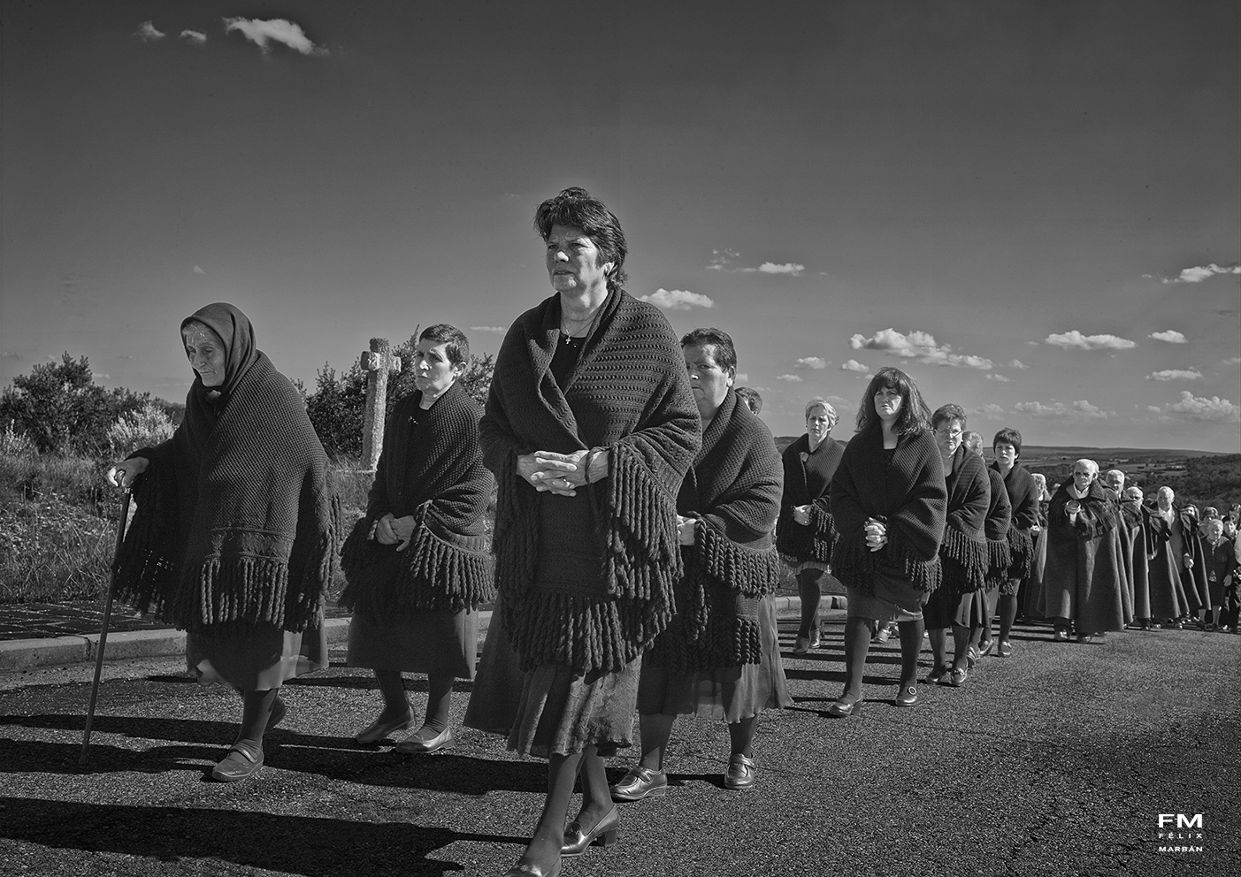 Procesión del Santo Entierro - Viernes Santo en Bercianos de Aliste