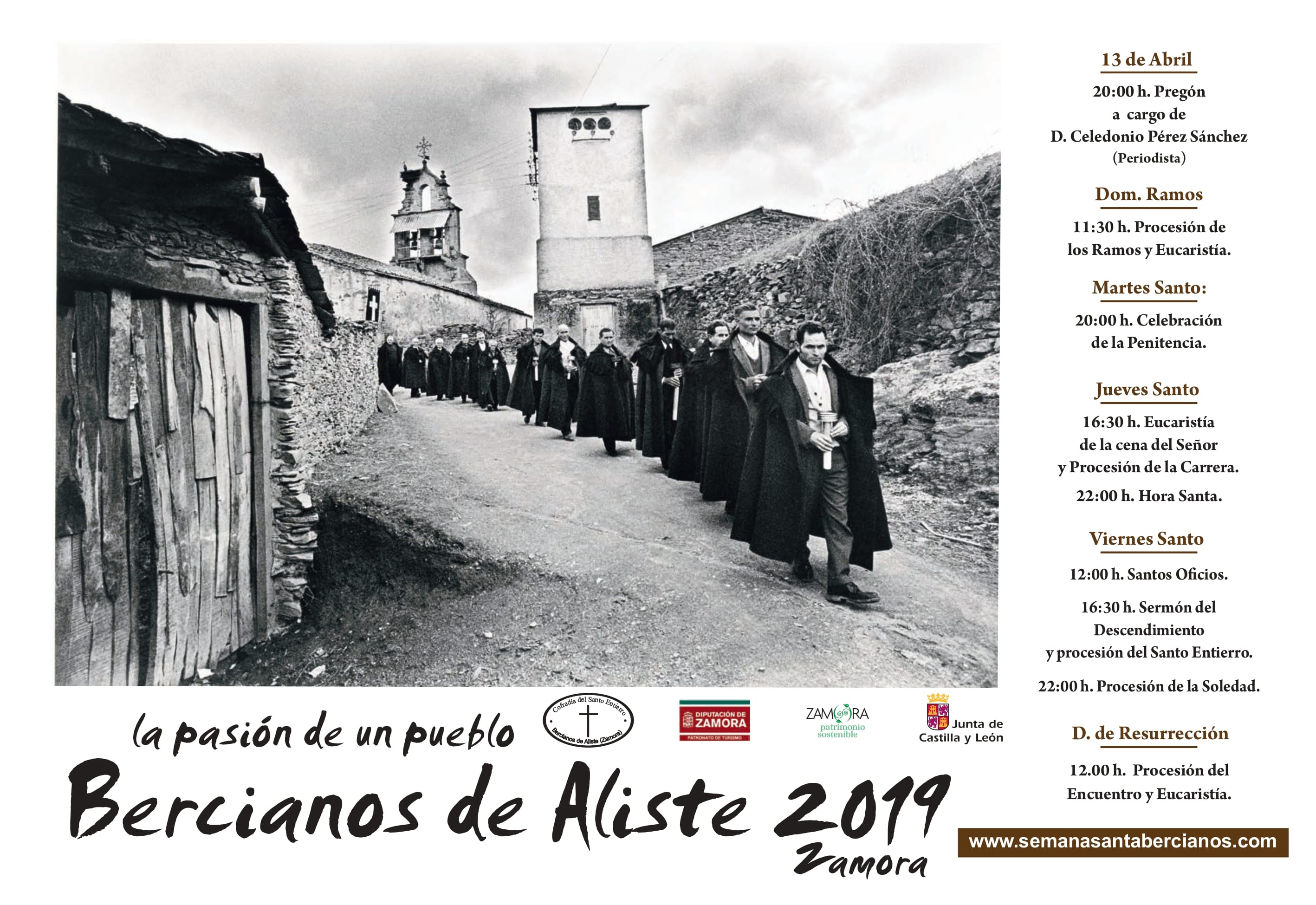 Cartel de la Semana Santa de Bercianos de Aliste 2019